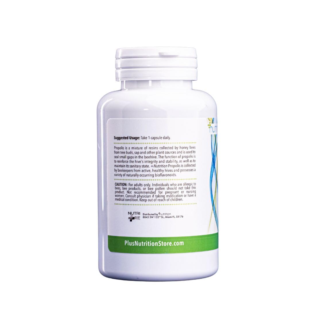 Nutri Plus Fit, Propolis 1,500 mg with 5:1 Concentrate, Natural Bee Product, 100 Veg Capsules