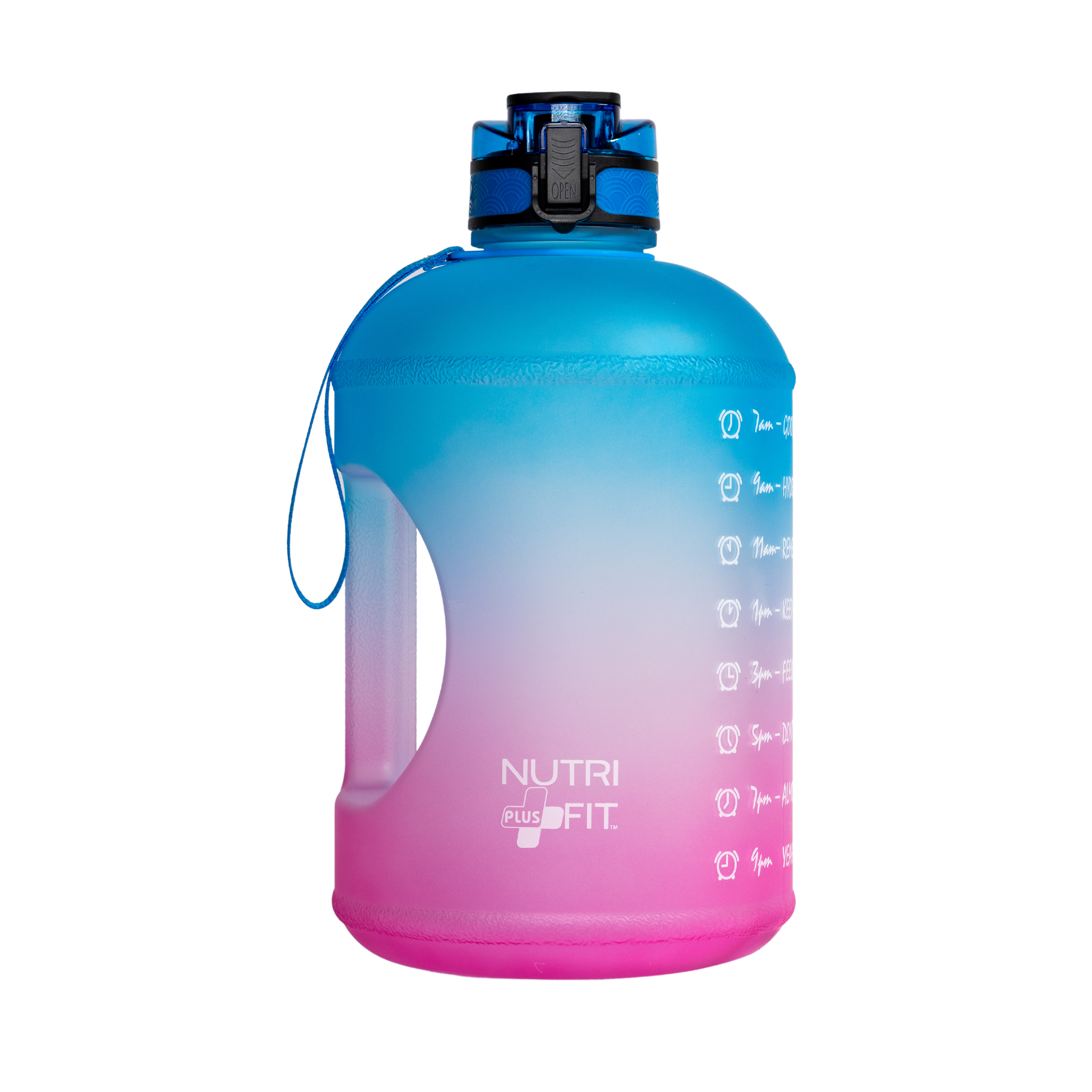 Motivational Water Gallon 128oz for Ultimate Hydration with leak-proof lid and Easy to carry handle BPA Free