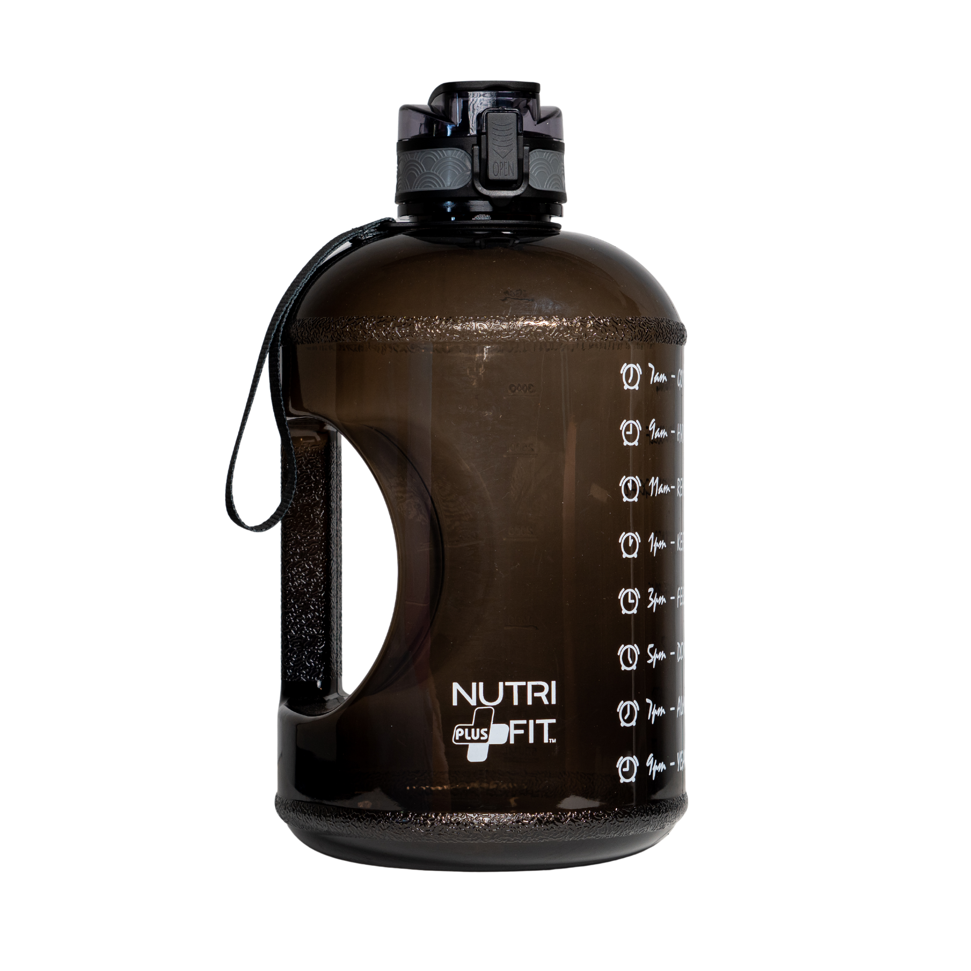 Motivational Water Gallon 128oz for Ultimate Hydration with leak-proof lid and Easy to carry handle BPA Free