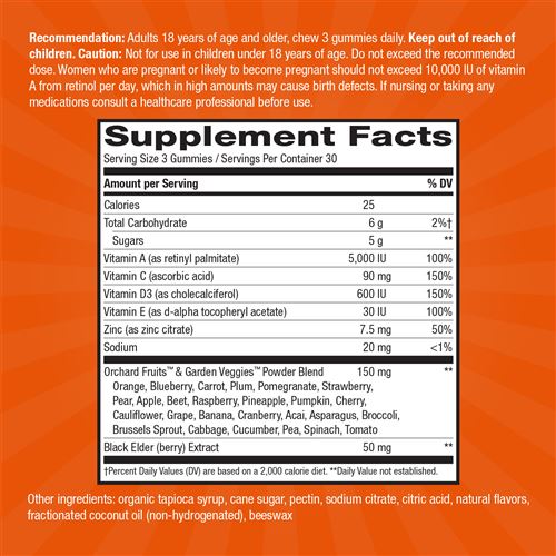 Nature's Way Alive! Immune Gummies with Elderberry, Immune Support