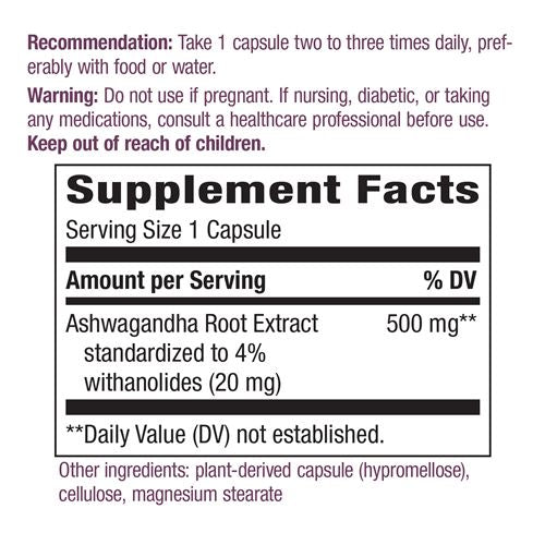 Nature's Way Ashwagandha Reduces Stress