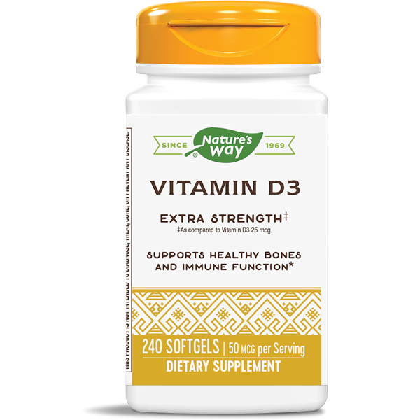Nature's Way Vitamin D3 Extra Strength; 2000 IU per serving