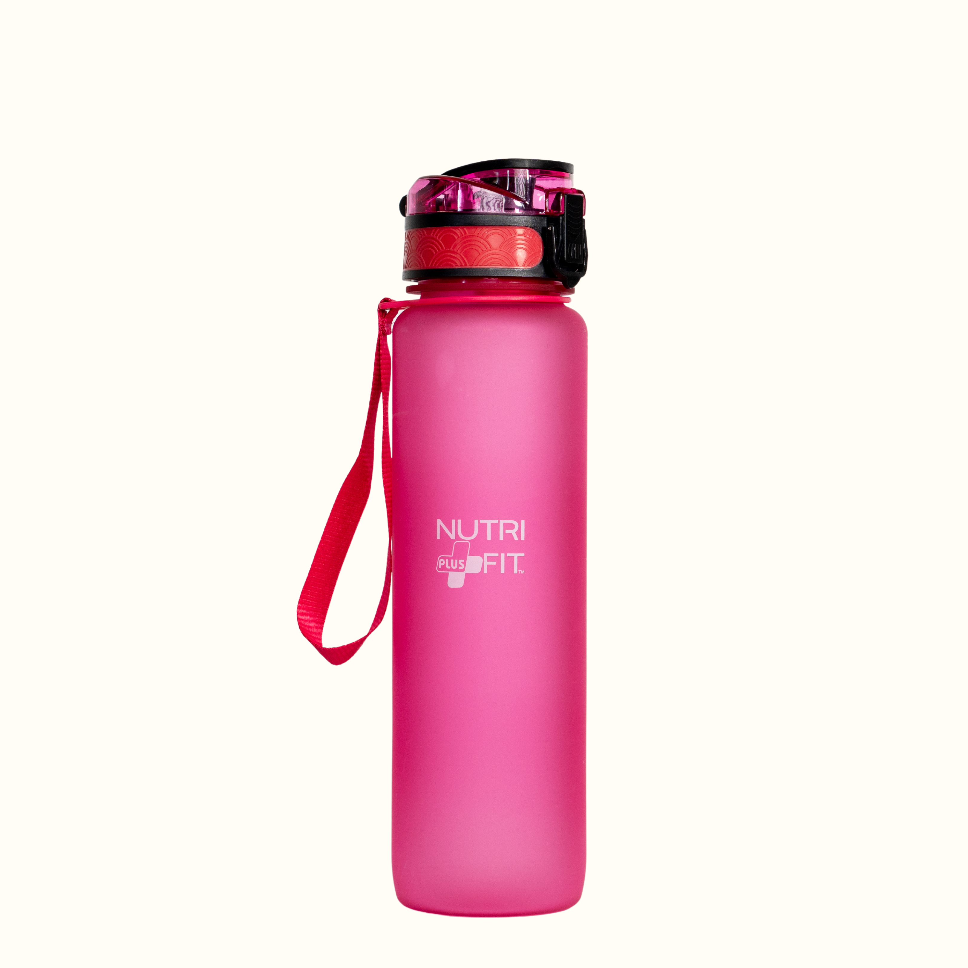 NutriFit Plus Hydration Water Bottle for everyday use 32oz - BPA Free - Leak Proof System - Time Markers - Multi Colors