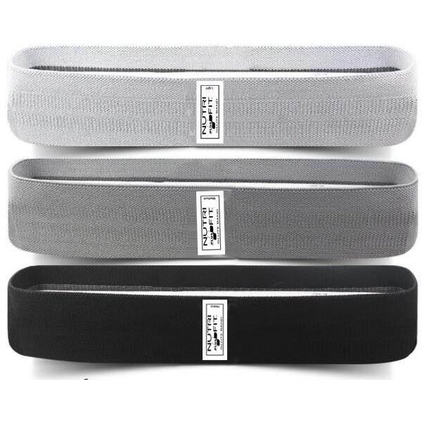 NutriFit Plus Resistance Bands Set - 3 Booty Bands for Legs and Glutes
