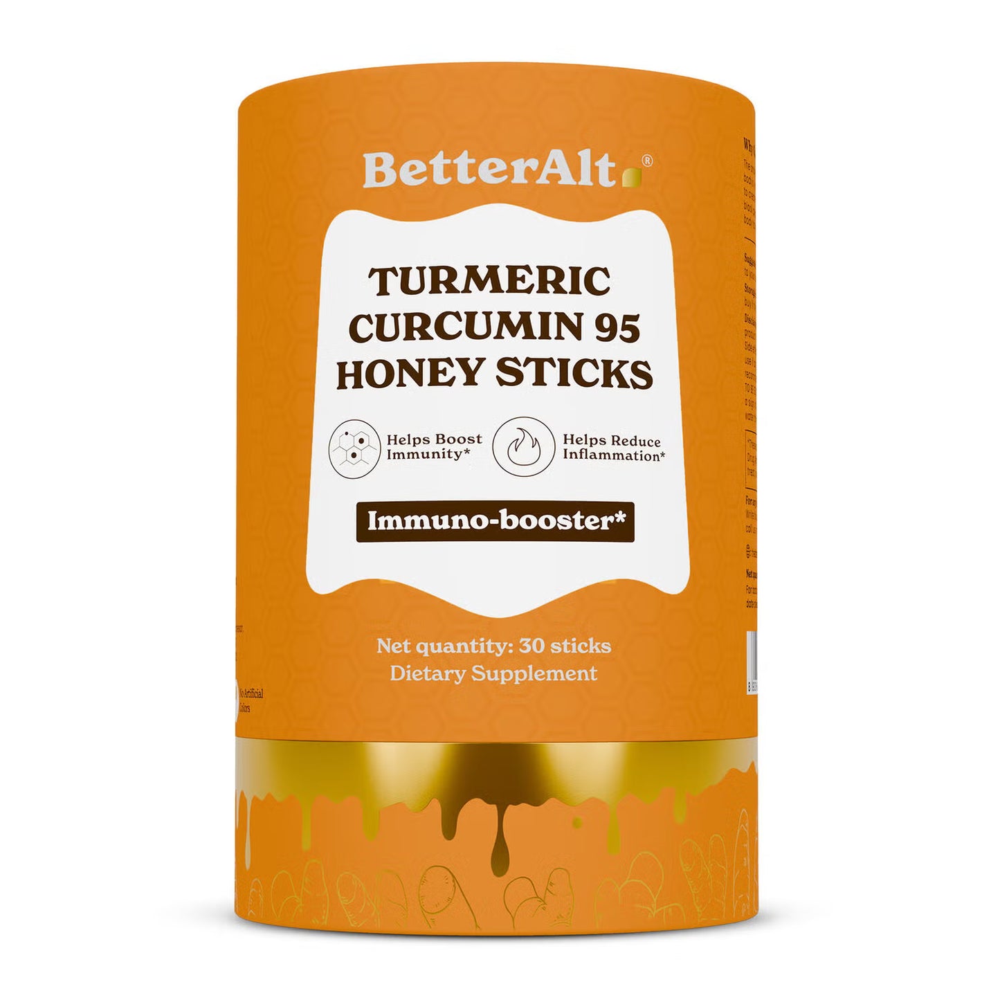 BetterAlt Turmeric Curcumin 95 Honey Sticks