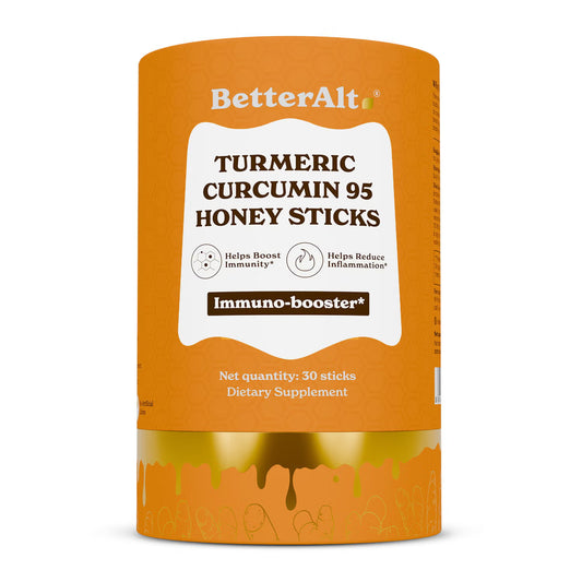 BetterAlt Turmeric Curcumin 95 Honey Sticks