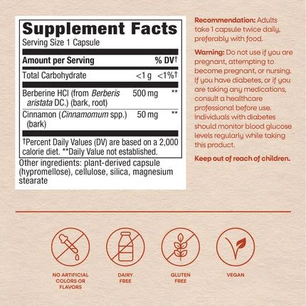 Nature's Way Berberine with Cinnamon