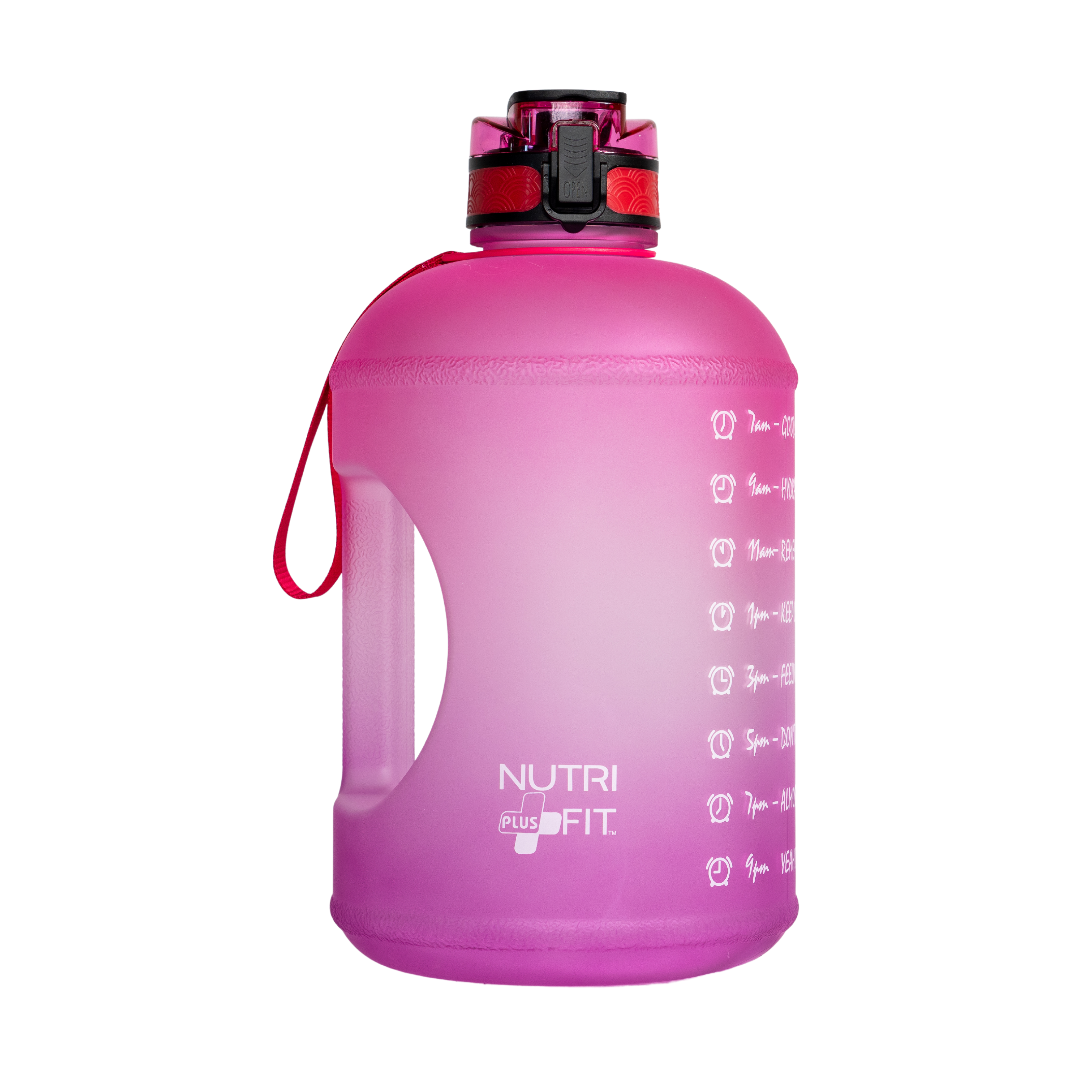 Motivational Water Gallon 128oz for Ultimate Hydration with leak-proof lid and Easy to carry handle BPA Free