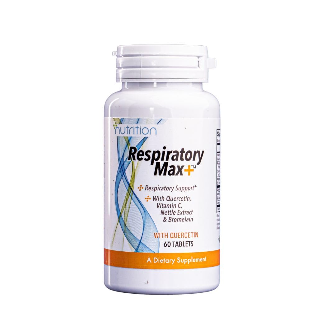 Nutri Plus Fit Respiratory MAX+™ with Quercetin, Vitamin C, Nettle Extract and Bromelain, Respiratory Support*, 60 Tablets