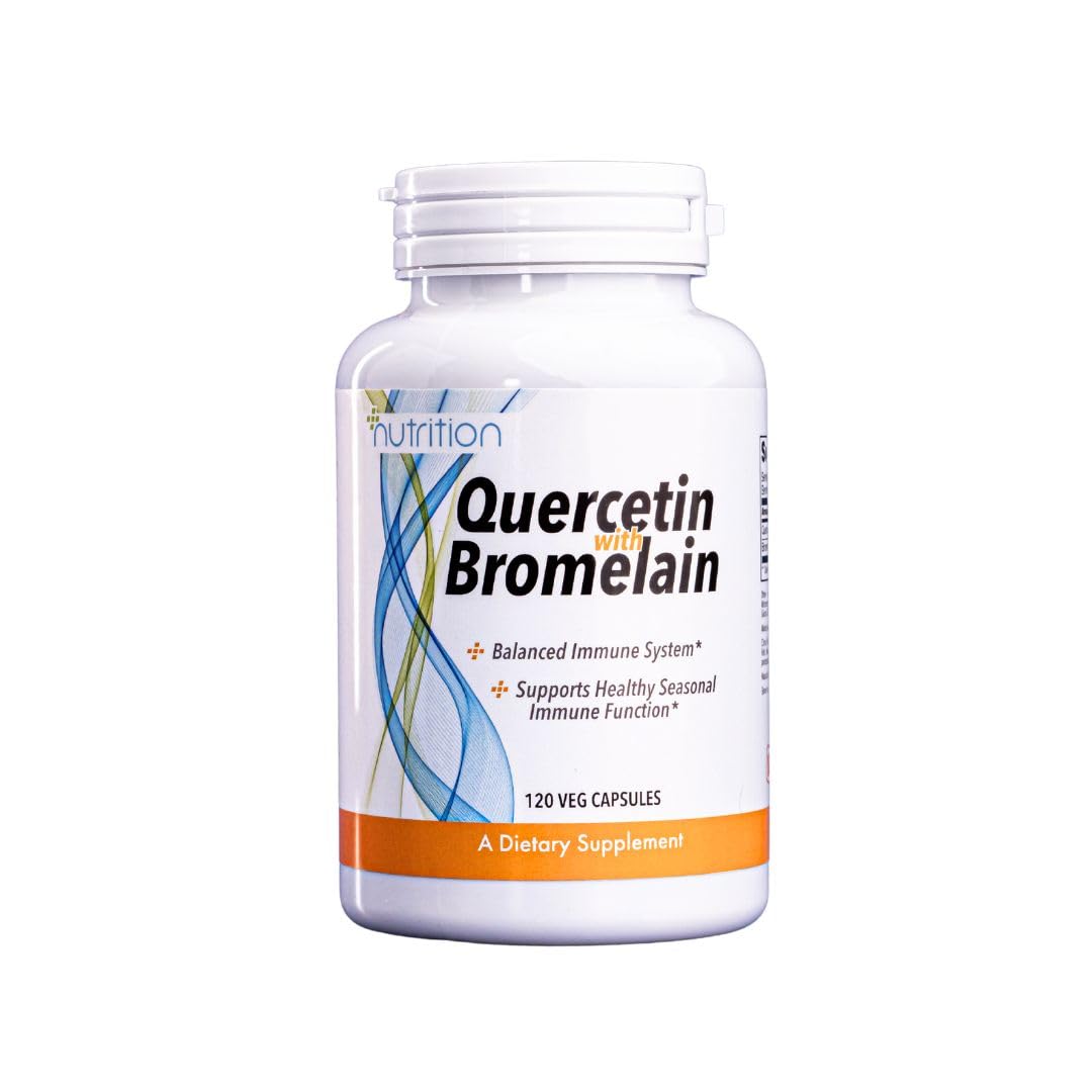Nutri Plus Fit Quercetin with Bromelain Balanced Immune System, Pineapple, 120 Veg Capsules