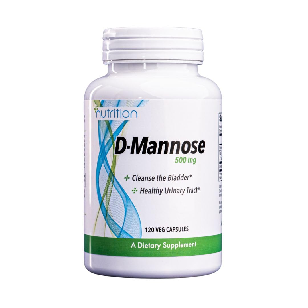 NUTRI Plus Fit D-Mannose 500 MG, Healthy Urinary Tract, 120 Veg Cap