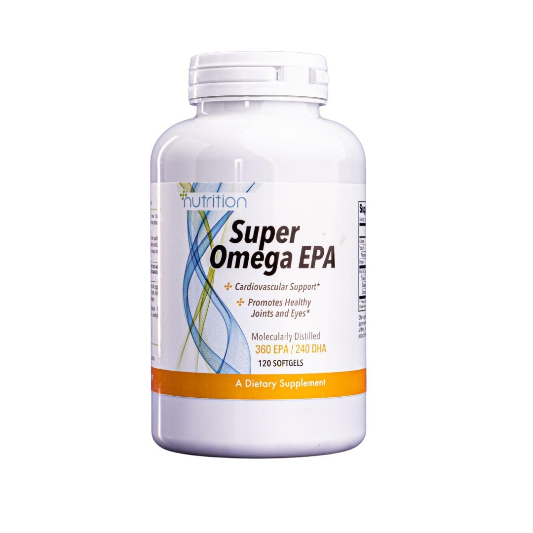 Nutri Plus Fit Super Omega EPA, 360 EPA / 240 DHA, Molecularly Distilled, Cardiovascular Support*, 120 Softgels