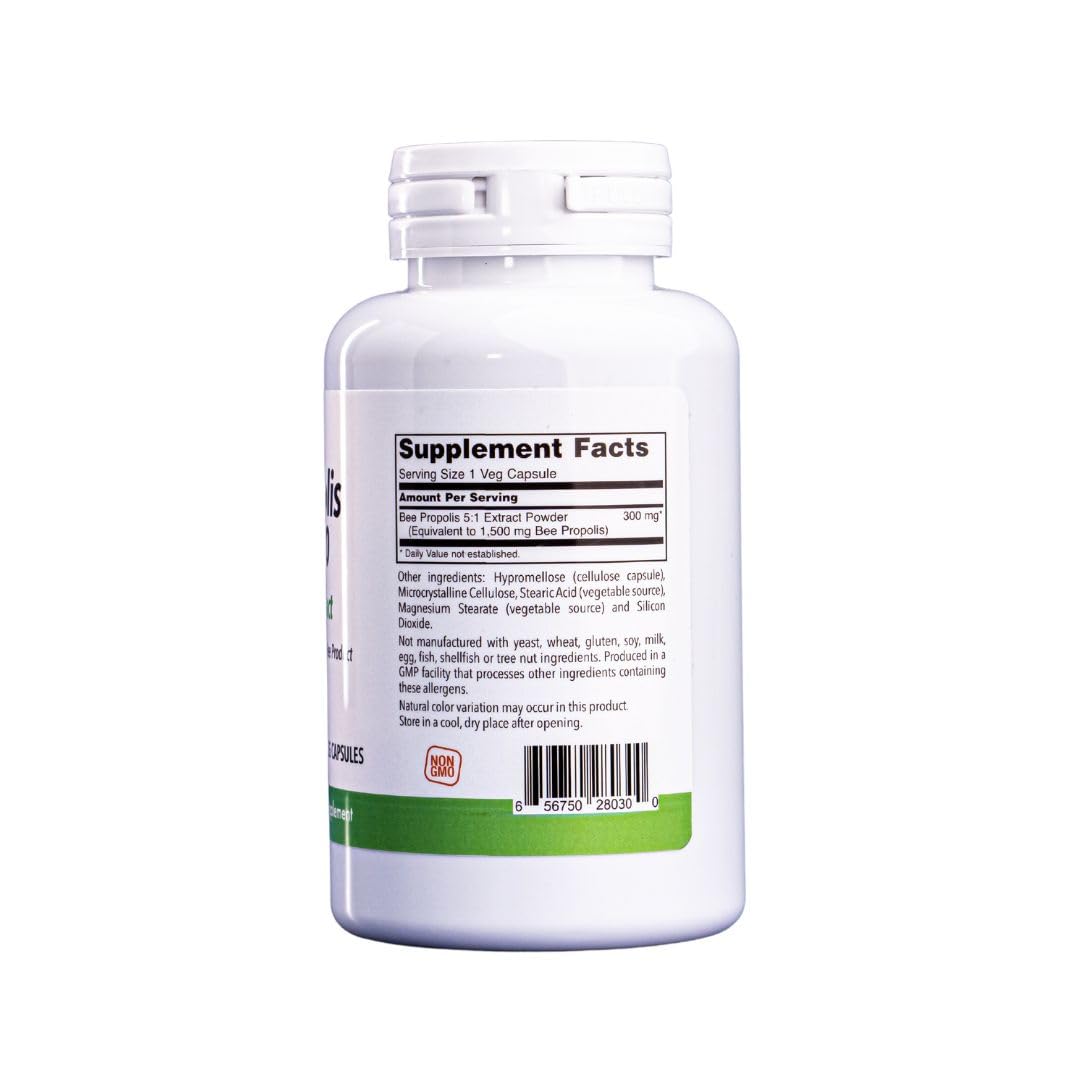 Nutri Plus Fit, Propolis 1,500 mg with 5:1 Concentrate, Natural Bee Product, 100 Veg Capsules