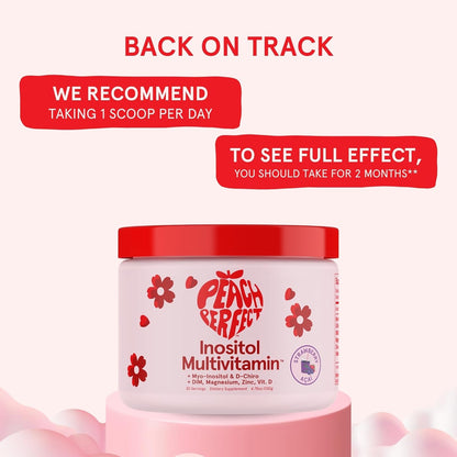 Peach Perfect Inositol Powder Multivitamin