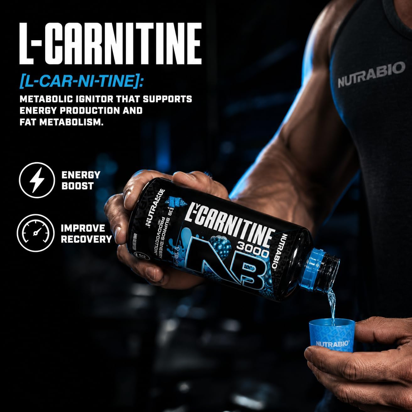 NutraBio LeanShots Liquid L-Carnitine