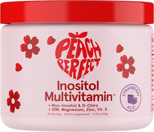 Peach Perfect Inositol Powder Multivitamin