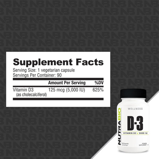 Nutrabio Vitamin D3 5000 IU