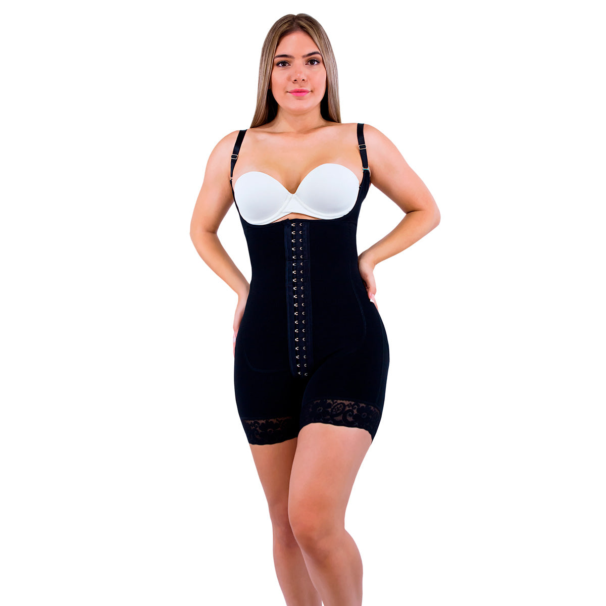 NutiFit Fajas Colombiana Shapewear for Women Tummy Control Body Shaper with Short and Central Hooks