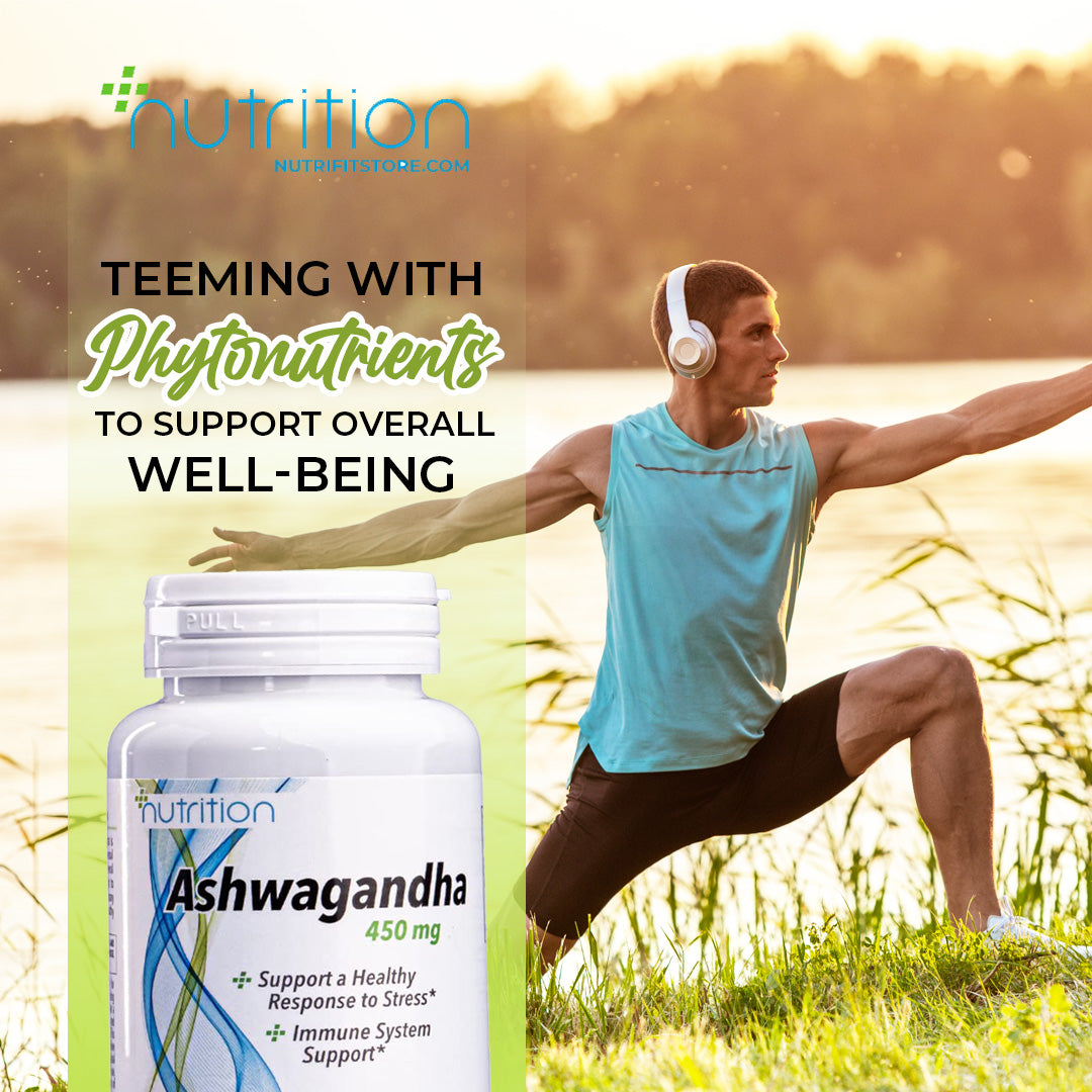Nutri Plus Fit Ashwagandha 450 mg Veg Caps Immune and Stress System Support