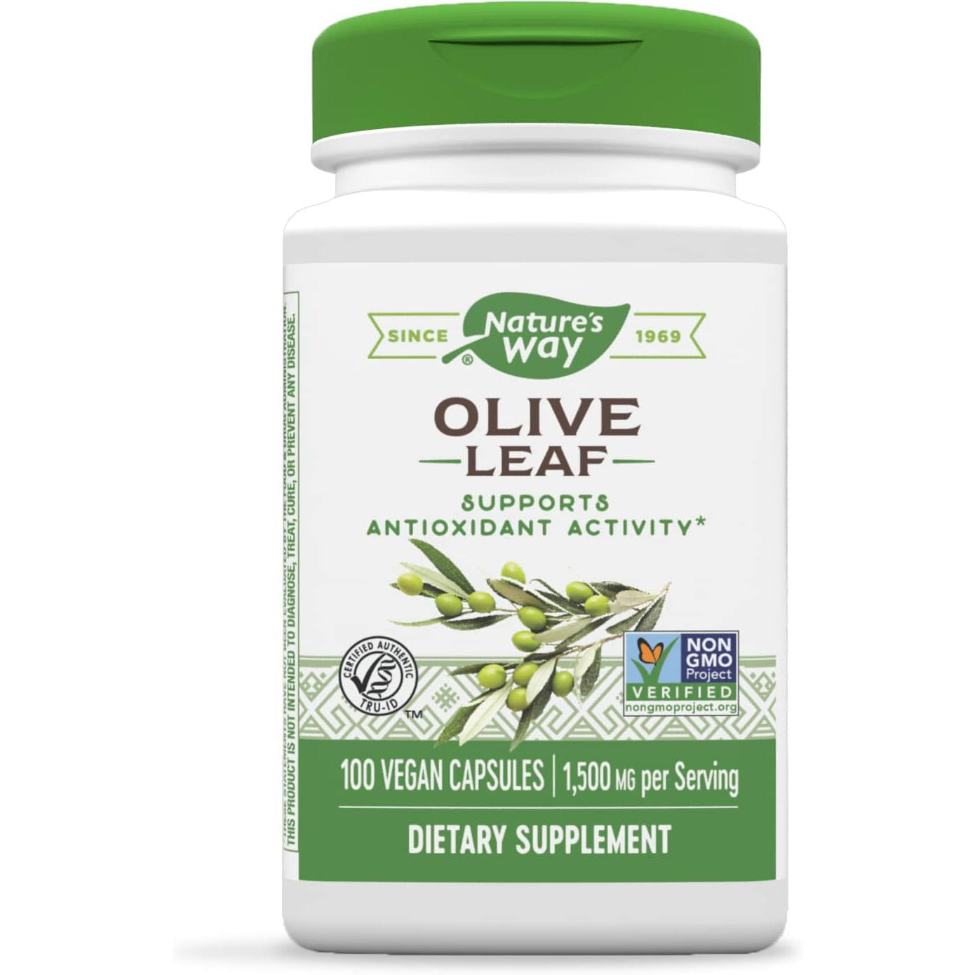 Nature's Way Premium Herbal Olive Leaf 1500 mg per serving