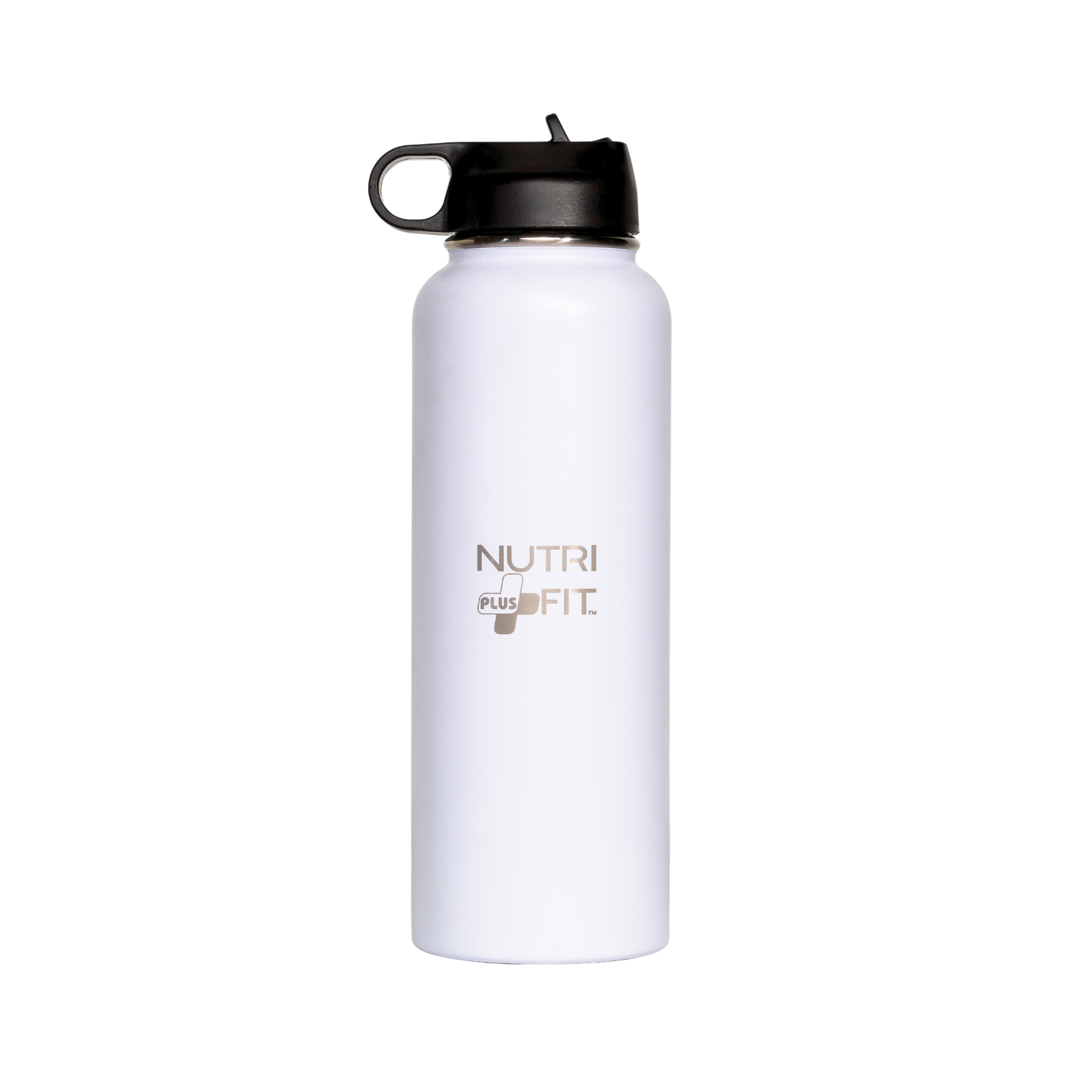 Nutri Plus Fit Sport Hydration Stainless Steel Bottle Reusable Versatile and Insulated for Cold or Hot Drinks
