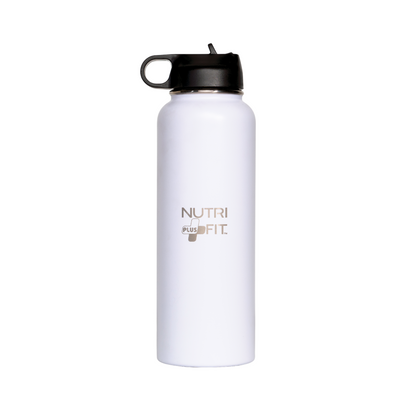 Nutri Plus Fit Sport Hydration Stainless Steel Bottle Reusable Versatile and Insulated for Cold or Hot Drinks