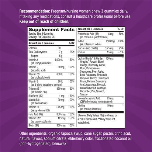 Nature’s Way Alive! Complete Premium Prenatal Gummy Multivitamin