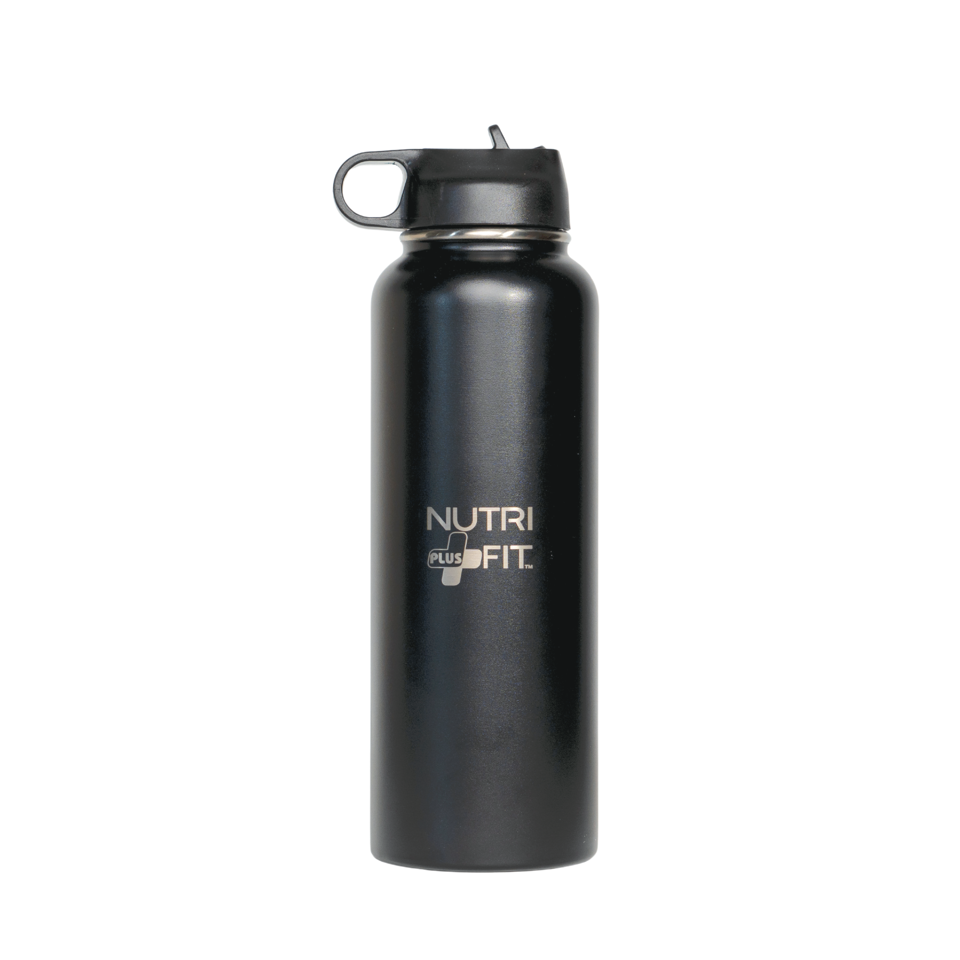 Nutri Plus Fit Sport Hydration Stainless Steel Bottle Reusable Versatile and Insulated for Cold or Hot Drinks