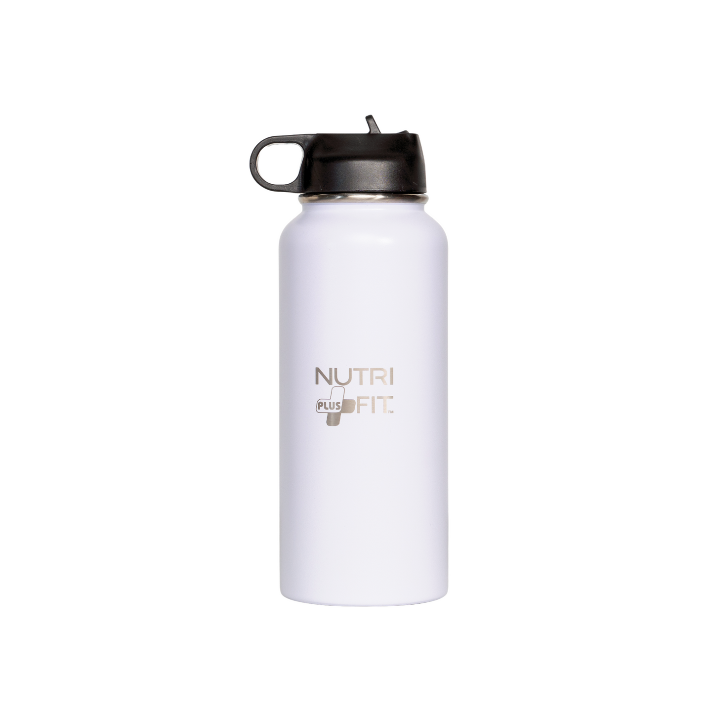 Nutri Plus Fit Sport Hydration Stainless Steel Bottle Reusable Versatile and Insulated for Cold or Hot Drinks