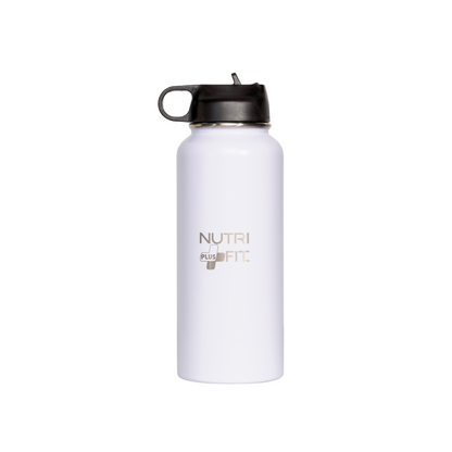 Nutri Plus Fit Sport Hydration Stainless Steel Bottle Reusable Versatile and Insulated for Cold or Hot Drinks
