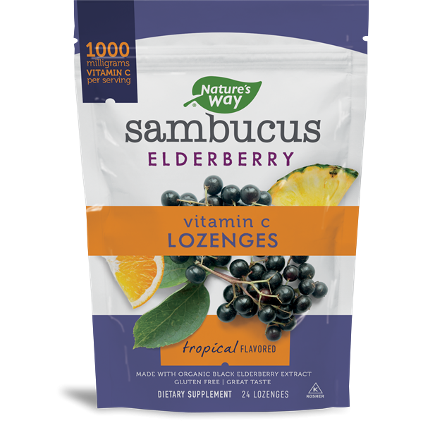 Nature’s Way Sambucus Elderberry Vitamin C Lozenges