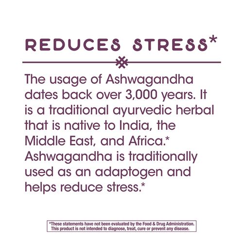 Nature's Way Ashwagandha Reduces Stress