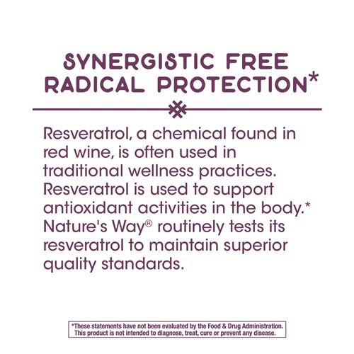Natures Way Resveratrol Synergistic Formula
