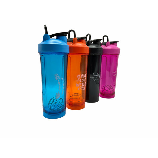 NutriFit Plus Sport Master Protein Shaker 26oz with Stainless Steel Perfect Mixer Ball