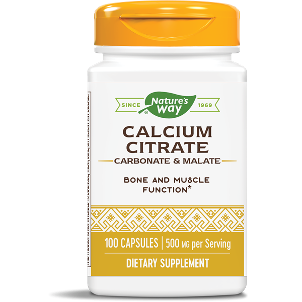 Nature's Way Calcium Citrate Complex, 500 mg per serving