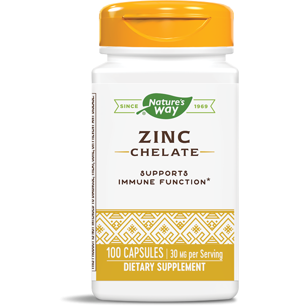 Nature's Way Zinc Chelate Supports Immune Function