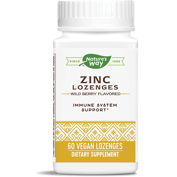 Nature’s Way Zinc Lozenges, Wild Berry Flavored