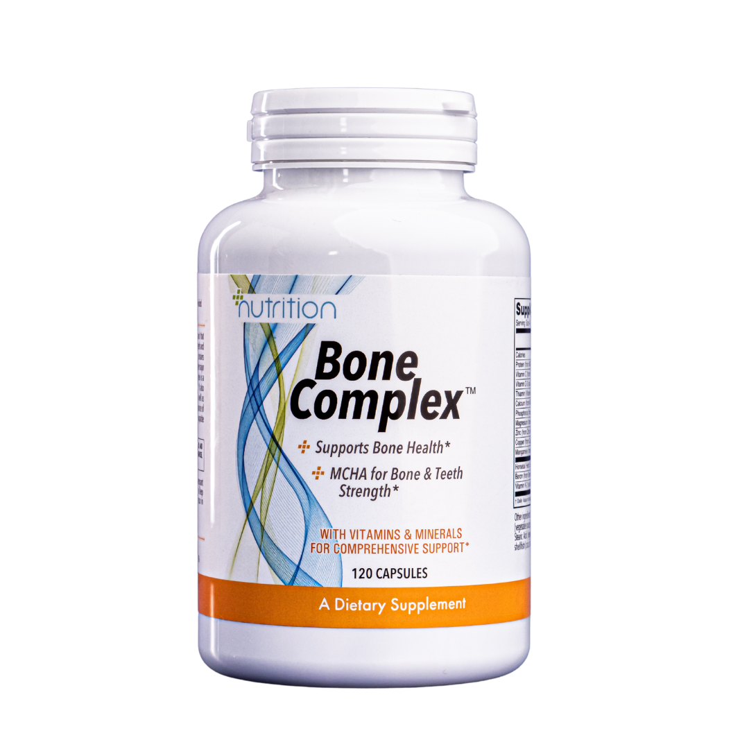 Nutri Plus Fit Super Bone Strength Complex of Calcium, Magnesium, Potassium, Vitamin D3, VIT C, K2 | Vitamins and Minerals Comprehensive Bone Support 120 Vegan Capsules
