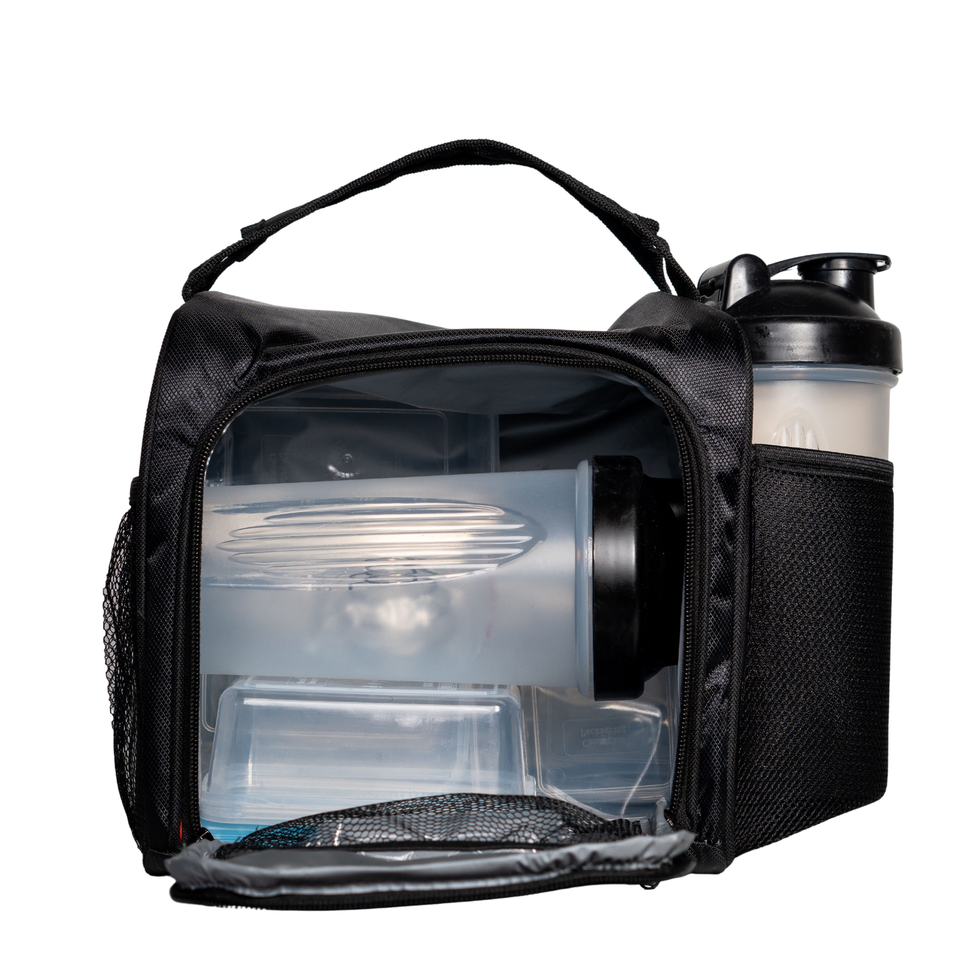 NUTRIFIT Meal Prep Bag for the Active Live Style with 6 food Containers, Shakers, and Vitamin Carrier