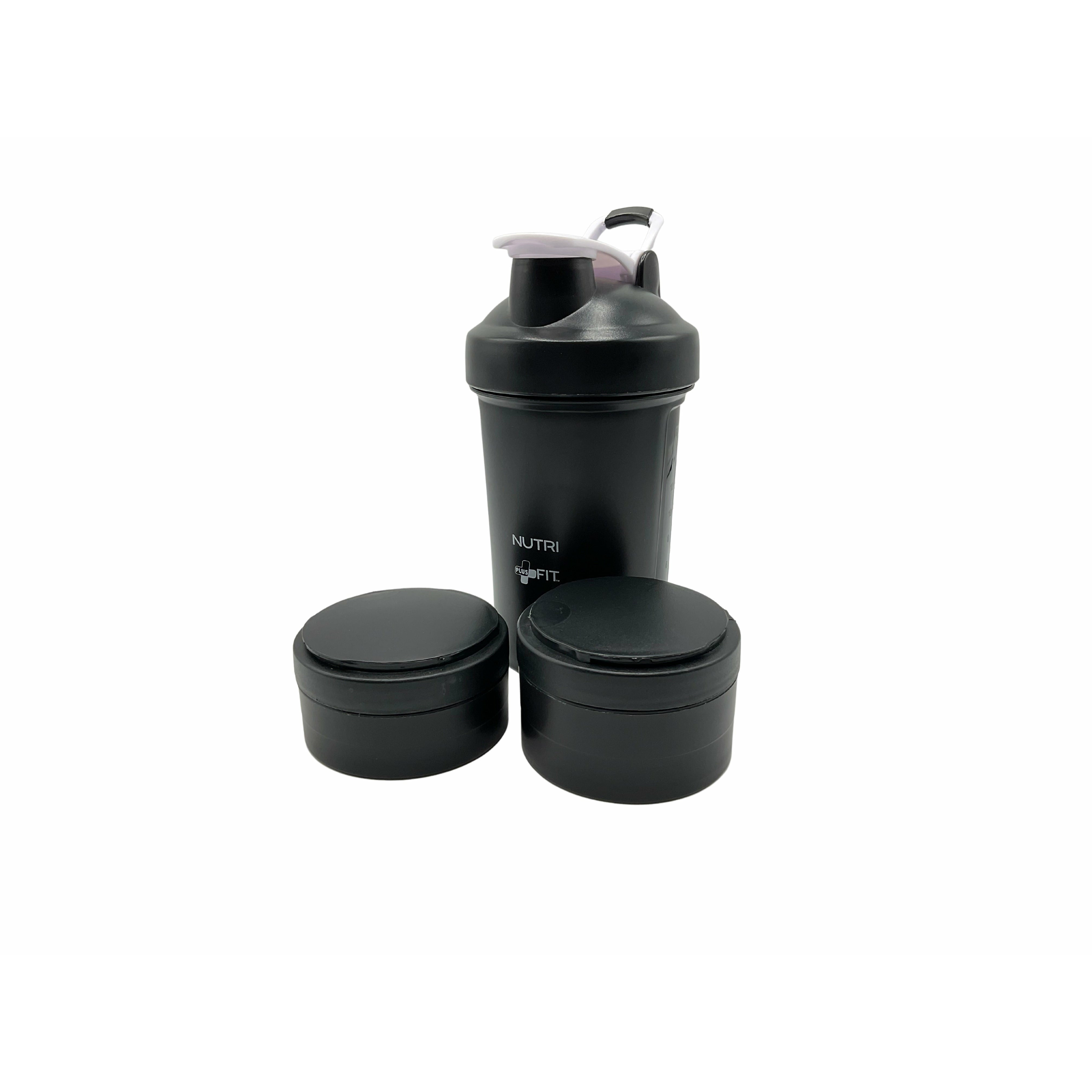 NutriFit Shaker Bottle All-in-One, Black