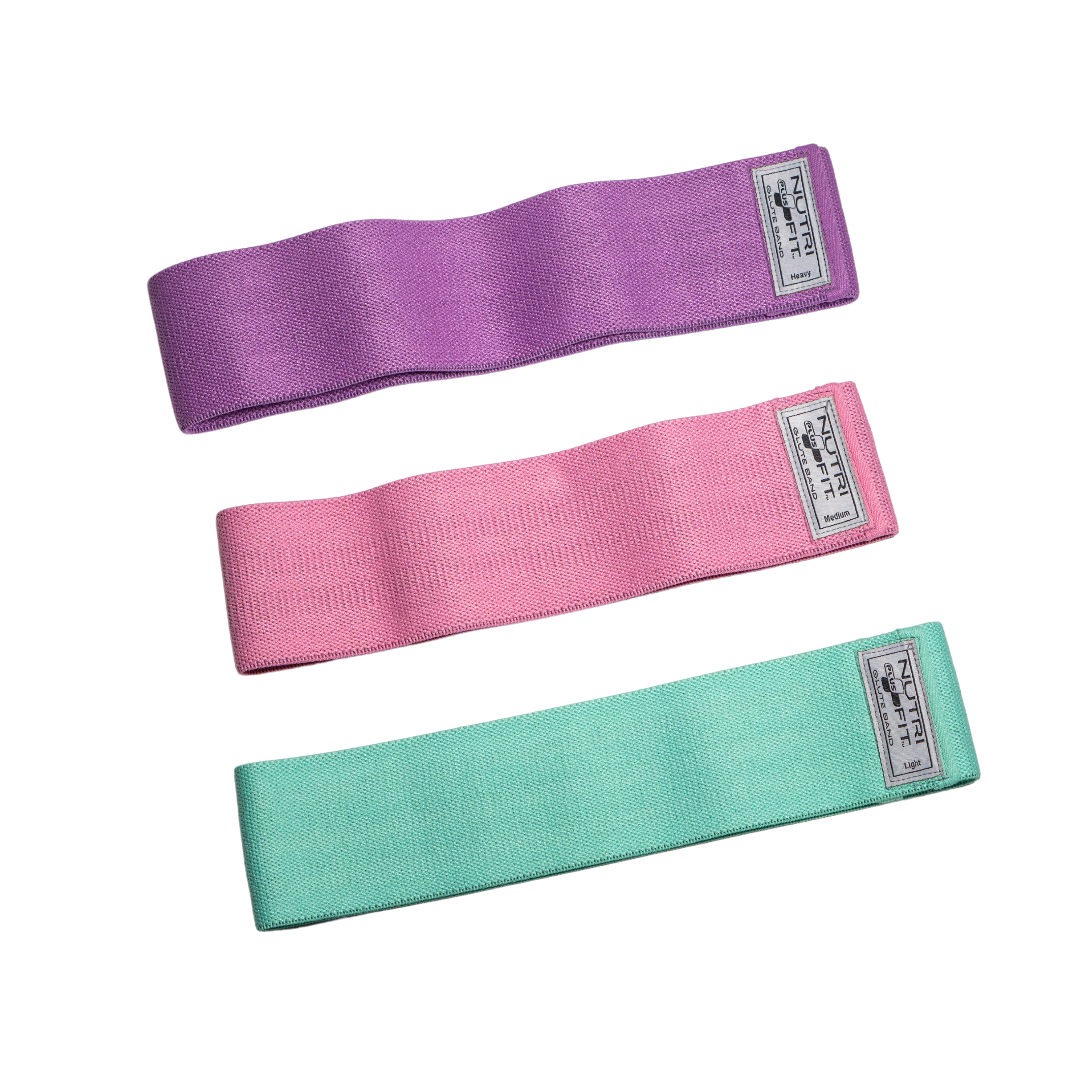 NutriFit Plus Resistance Bands Set - 3 Booty Bands for Legs and Glutes