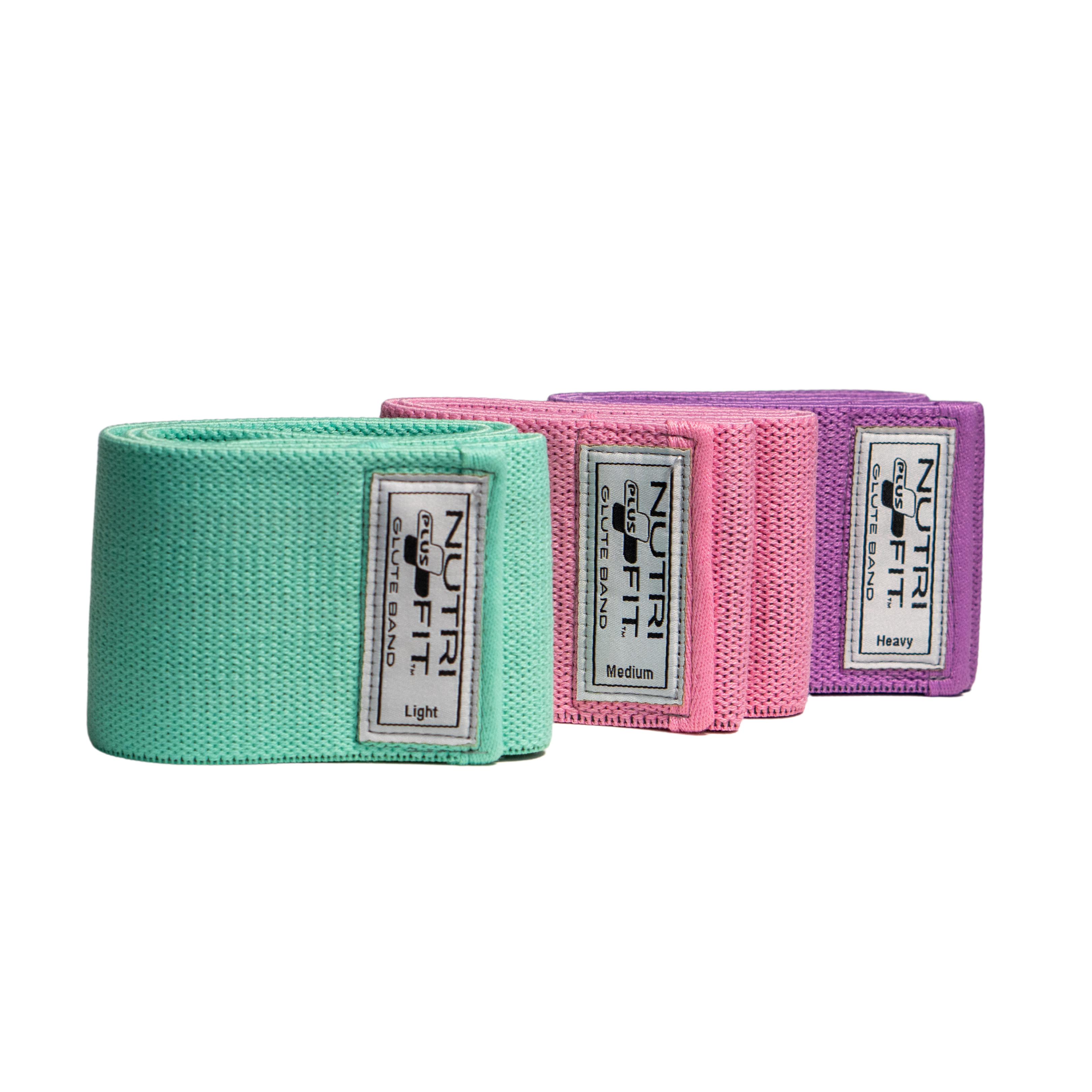 NutriFit Plus Resistance Bands Set - 3 Booty Bands for Legs and Glutes
