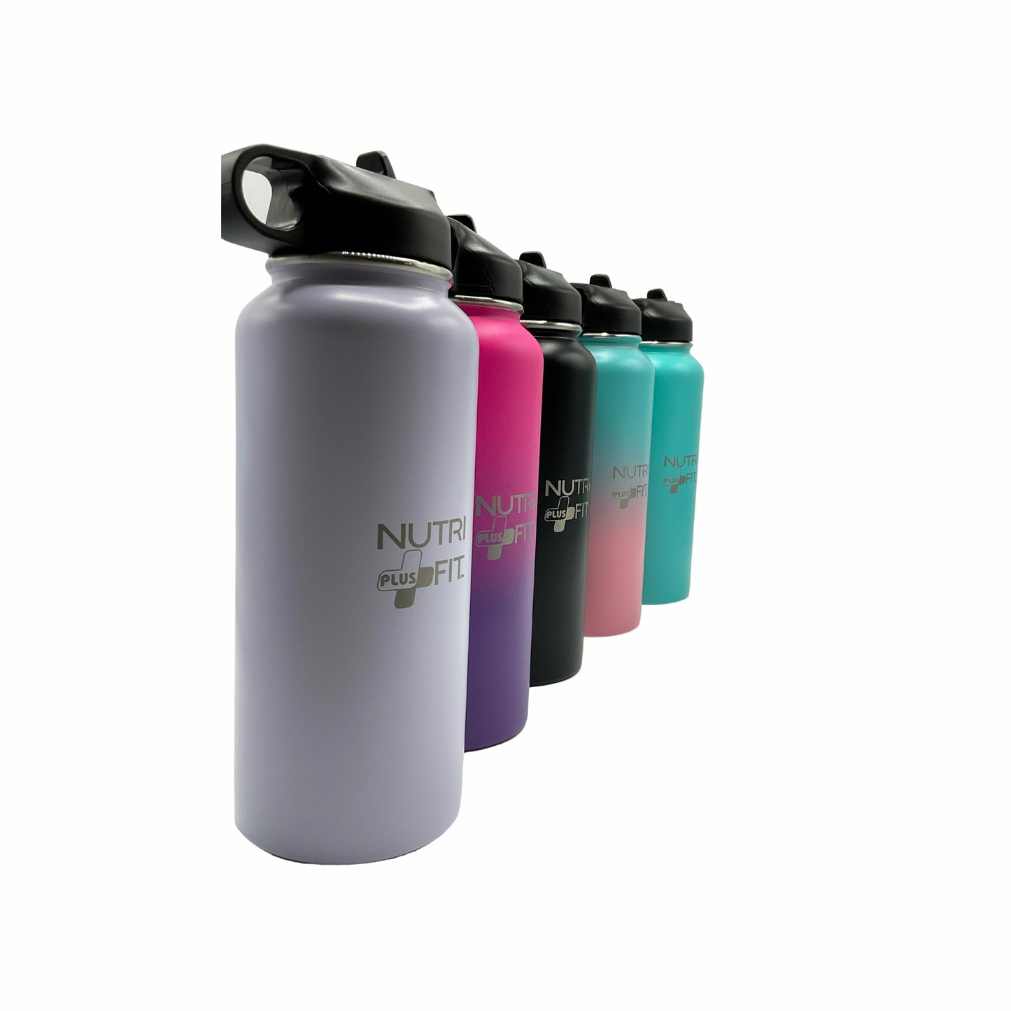 Nutri Plus Fit Sport Hydration Stainless Steel Bottle Reusable Versatile and Insulated for Cold or Hot Drinks
