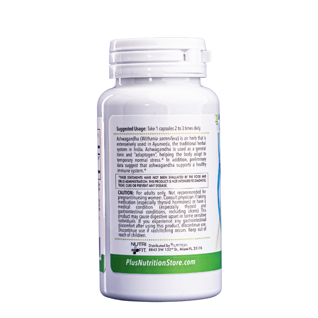 Nutri Plus Fit Ashwagandha 450 mg Veg Caps Immune and Stress System Support