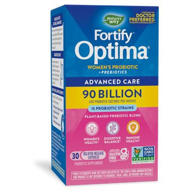 Fortify Optima Women's 90 Billion Probiotic + Prebiotic