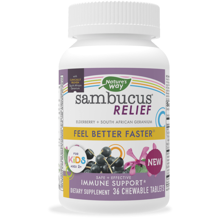 Nature's Way Sambucus Relief Chewable for Kids