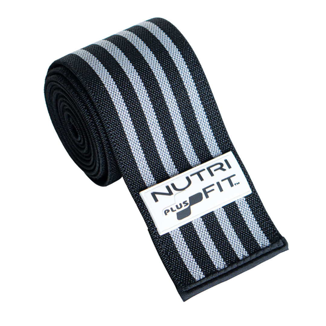 NutriFit Plus Knee Straps for Cross Training, Squats, Weightlifting, Powerlifting, and Leg Press.