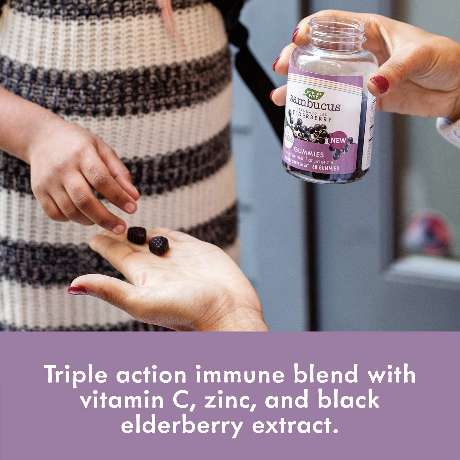 Nature's Way Sambucus Elderberry Gummies for Kids