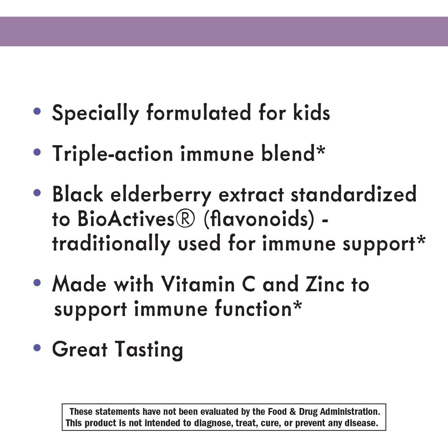 Nature's Way Sambucus Elderberry Gummies for Kids