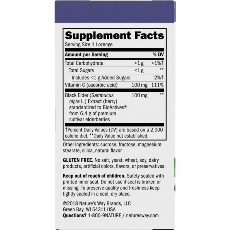 Natures Way Lozenges Sambucus